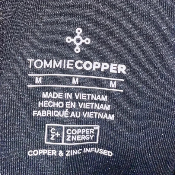Tommie Copper Women Solid Black Pro-Grade Short Sleeve Shoulder Support Shirt M - Picture 5 of 6